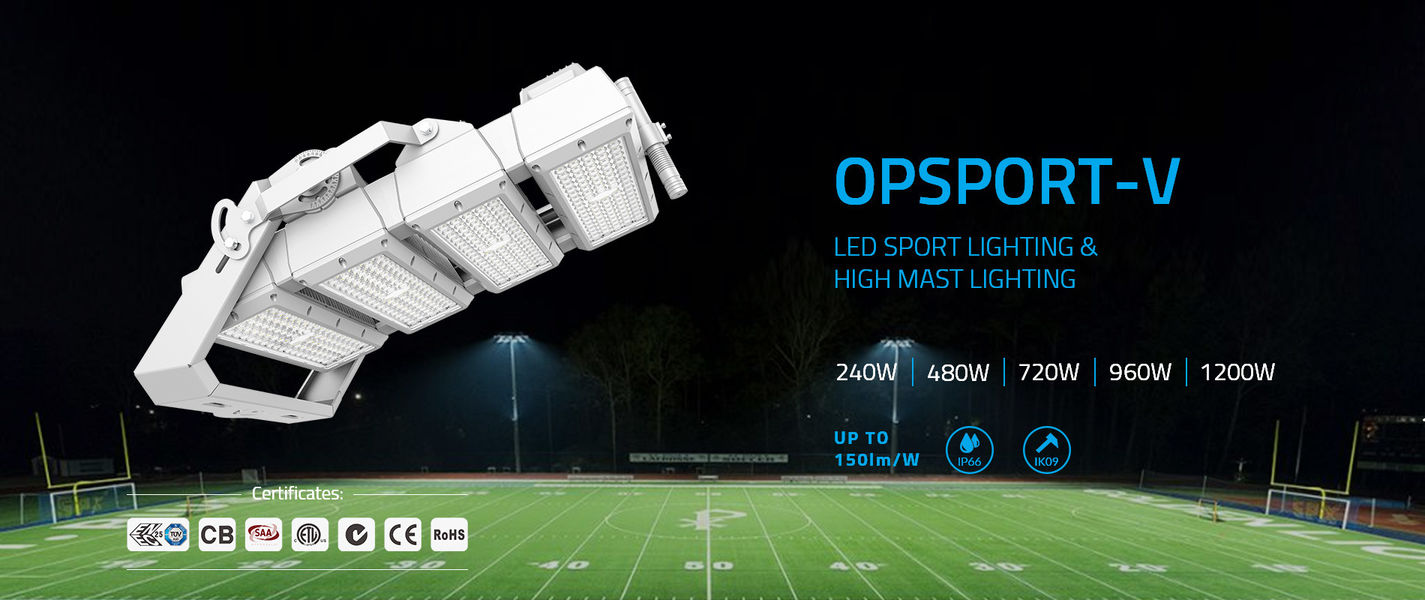 240W-1200W LED High Mast Lights Energy Saving Lighting Solution