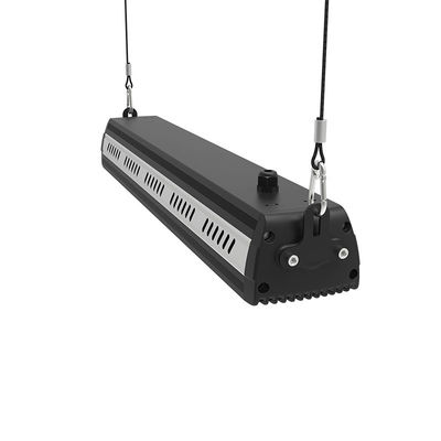 Aluminium 200W LED Linear High Bay Lights Practical Black Color