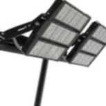 Black Practical DMX Flood Light IK09 Stainless Steel Material